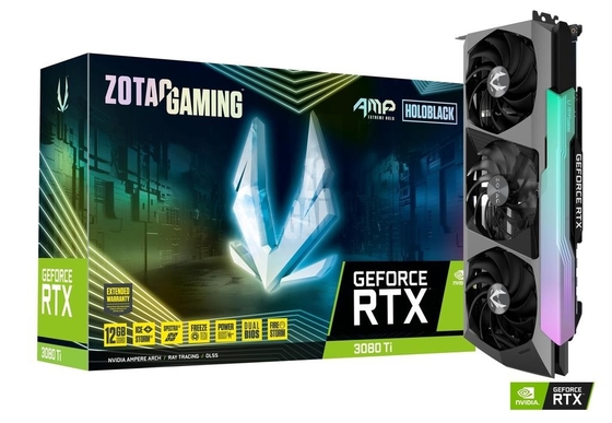 12GB 19Gbps ​​Geforce ग्राफिक कार्ड ZOTAC गेमिंग GeForce RTX 3080 Ti AMP Holo