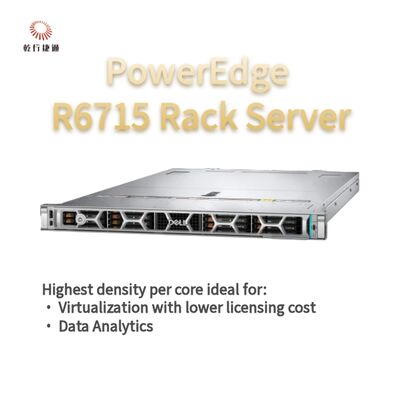Dell PowerEdge R6715 रैक सर्वर, कस्टम स्टोरेज सर्वर, दो-तरफा सर्वर