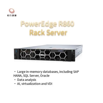 PowerEdge R860 रैक सर्वर Intel Xeon प्रोसेसर 2u सर्वर रैक आपूर्तिकर्ता