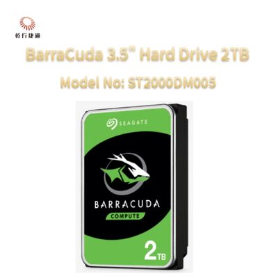 सीगेट बाराकुडा 3.5" हार्ड ड्राइव 2TB मॉडल संख्याः ST2000DM008
