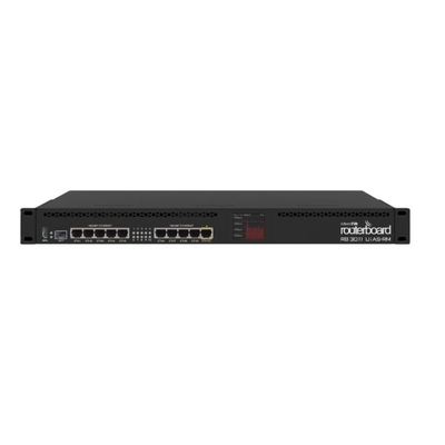 RB3011UiAS-RM 1GB RAM डाटाकॉम PoE को पोर्ट 10 2x1.4GHz CPU पर स्विच करता है