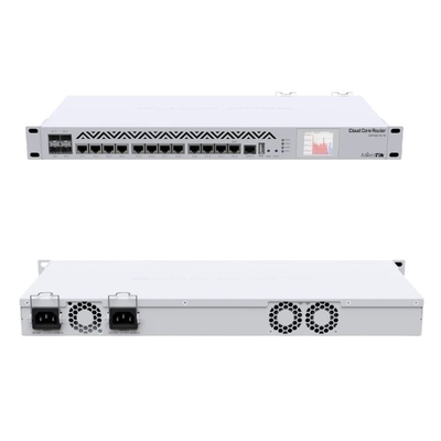 1यू रैकमाउंट मिकरोटिक क्लाउड कोर राउटर 8GB रैम CCR1036 12G 4S EM