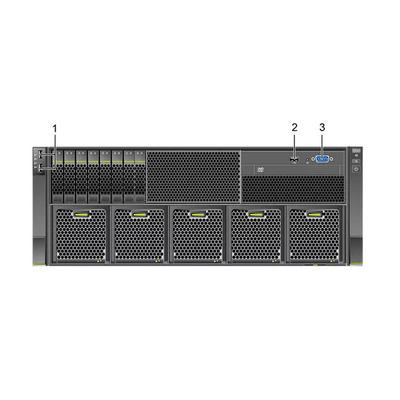 44 3.5 इंच हार्ड डिस्क Huawei Fusion Server 32 DDR4 DIMMs 5288 V6 4U रैक सर्वर
