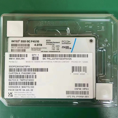 सर्वर Intel 4TB SSD DC P4510 2.5 U.2 NVMe PCIe SSDPE2KX040T8 SSDPE2KX040T801