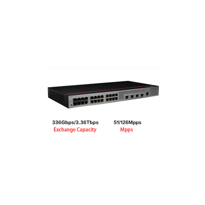 S5735S-L24T4S-QA2 Huawei स्विच 24 पोर्ट गीगाबिट ईथरनेट+4 गीगाबिट फाइबर ऑप्टिक पोर्ट