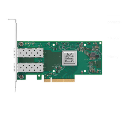 Mellanox MCX512A-ACUT ConnectX-5 ईथरनेट एडाप्टर कार्ड 2x पोर्ट 10/25 GbE SFP28 PCIe 3.0 X8