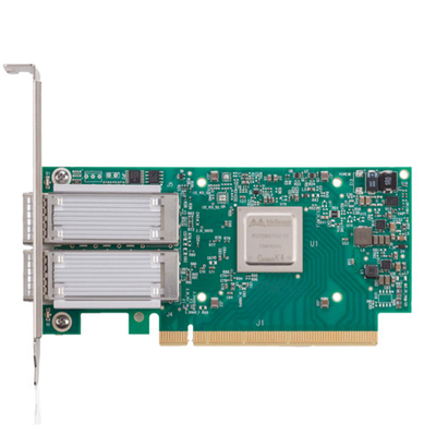 X-4 Lx EN ईथरनेट एडाप्टर कार्ड MCX4121A-ACAT GPU 2×25GbE SFP28 PCIe 3.0×8 कनेक्ट करना