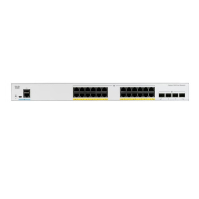 सिस्को C1000-24P-4X-L एक्सेस स्विच 24Gigabit ईथरनेट RJ45 PoE+ Uplink इंटरफेस 4 SFP+ 195W