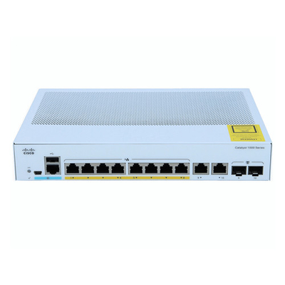 नेटवर्क प्रबंधन स्विच सिस्को C1000-8P-E-2G-L 8-पोर्ट गीगाबिट 2x 1G SFP और RJ-45 कॉम्बो अपलिंक POE 67W