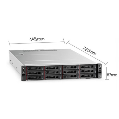 लेनोवो HR650X 2U रैक सर्वर गोल्ड 5218*2/128G/480G+4*1.2T/R730-8i