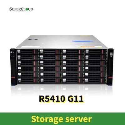 सुपरक्लाउड R5410 G11 36X3.5 2X2.5 2XNVME M.2 प्रयुक्त 36X16T HDD 1X1T SSD स्टोरेज 12 X 2.5 इंच SATA/SAS SSDs गर्म प्लग गर्म-स्वैप करने योग्य प्रशंसक