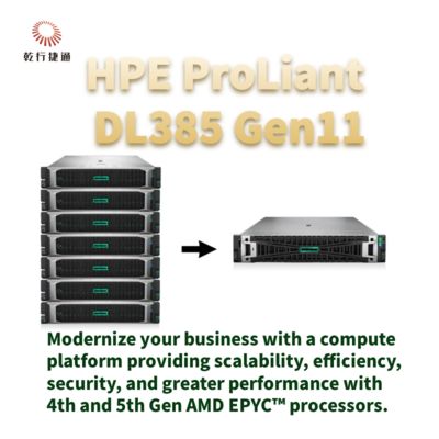 HPE ProLiant DL385 Gen11 स्टोरेज सर्वर,फ्लैश स्टोरेज सिस्टम,एक्सियन सीपीयू सर्वर