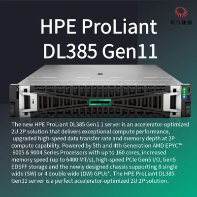 HPE ProLiant DL385 Gen11 स्टोरेज सर्वर,फ्लैश स्टोरेज सिस्टम,एक्सियन सीपीयू सर्वर