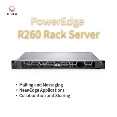 Dell PowerEdge R260 रैक स्टोरेज सर्वर, डेटा स्टोरेज सर्वर, कस्टम स्टोरेज सर्वर