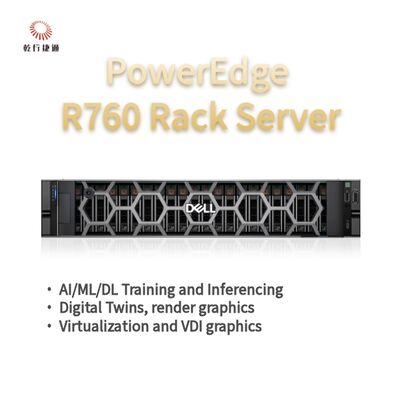 Dell PowerEdge R760 रैक सर्वर मॉडल, फ्लैश स्टोरेज सिस्टम, एक्सियन सीपीयू सर्वर