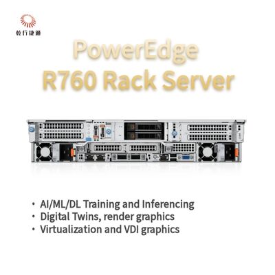 Dell PowerEdge R760 रैक सर्वर मॉडल, फ्लैश स्टोरेज सिस्टम, एक्सियन सीपीयू सर्वर