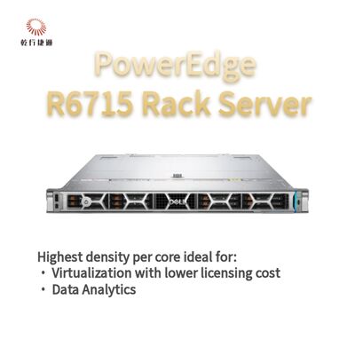 Dell PowerEdge R6715 रैक सर्वर, कस्टम स्टोरेज सर्वर, दो-तरफा सर्वर