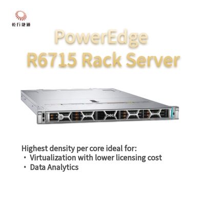 Dell PowerEdge R6715 रैक सर्वर, कस्टम स्टोरेज सर्वर, दो-तरफा सर्वर