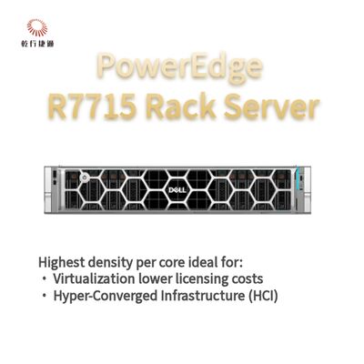 Dell PowerEdge R7715 रैक स्टोरेज सर्वर, कस्टम स्टोरेज सर्वर, दो-तरफा सर्वर