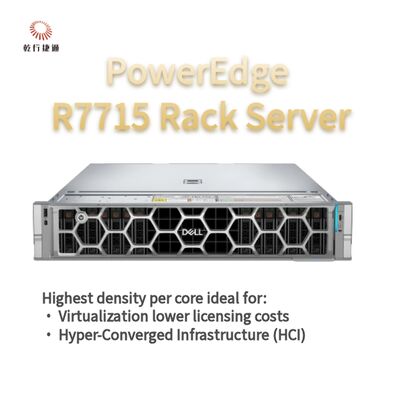 Dell PowerEdge R7715 रैक स्टोरेज सर्वर, कस्टम स्टोरेज सर्वर, दो-तरफा सर्वर