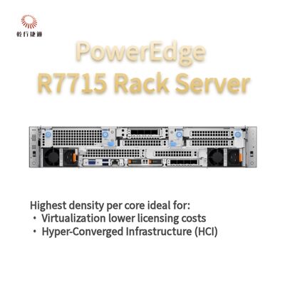Dell PowerEdge R7715 रैक स्टोरेज सर्वर, कस्टम स्टोरेज सर्वर, दो-तरफा सर्वर