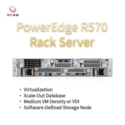Dell PowerEdge R570 रैक सर्वर 144 कोर के साथ 384 टीबी स्टोरेज और ऊर्जा कुशल डिजाइन