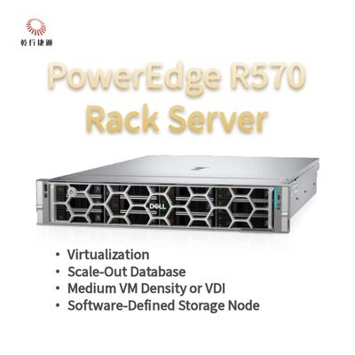Dell PowerEdge R570 रैक सर्वर 144 कोर के साथ 384 टीबी स्टोरेज और ऊर्जा कुशल डिजाइन