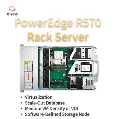 Dell PowerEdge R570 रैक सर्वर 144 कोर के साथ 384 टीबी स्टोरेज और ऊर्जा कुशल डिजाइन