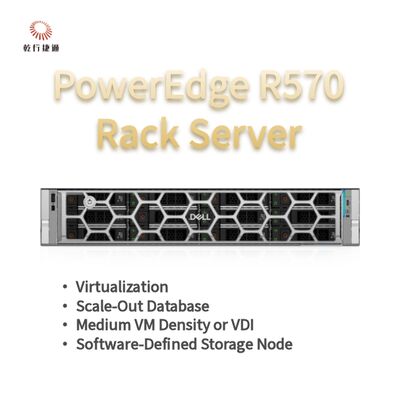 Dell PowerEdge R570 रैक सर्वर 144 कोर के साथ 384 टीबी स्टोरेज और ऊर्जा कुशल डिजाइन
