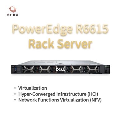 Dell PowerEdge R6615 1U रैक सर्वर 128 मेमोरी और डायरेक्ट लिक्विड कूलिंग के साथ