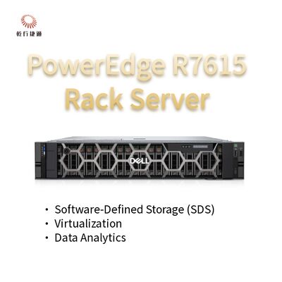 Dell PowerEdge R7615 2U सर्वर 128 कोर के साथ रैक सर्वर,कस्टम स्टोरेज सर्वर,दो-तरफा सर्वर