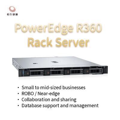 PowerEdge R360 1U रैक सर्वर इंटेल Xeon 6300 सीरीज़ के साथ, 128 GB DDR5 मेमोरी, और GPU समर्थन