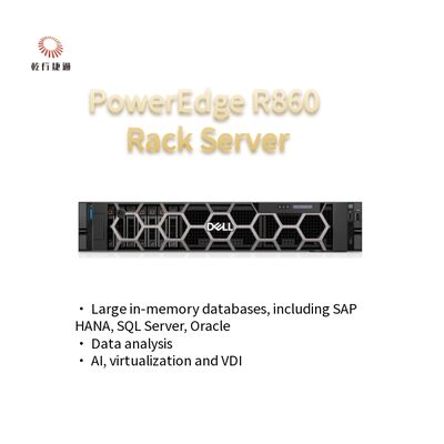 PowerEdge R860 रैक सर्वर Intel Xeon प्रोसेसर 2u सर्वर रैक आपूर्तिकर्ता