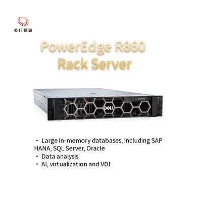PowerEdge R860 रैक सर्वर Intel Xeon प्रोसेसर 2u सर्वर रैक आपूर्तिकर्ता
