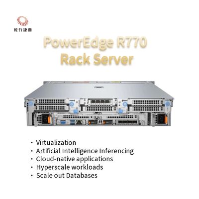 PowerEdge R770 2U दो-सॉकेट रैक सर्वर इंटेल ज़ेन 6 प्रोसेसर