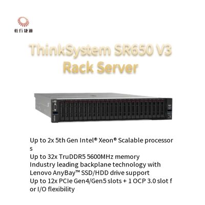 Lenovos ThinkSystem SR650 V3 2U Server | Supports Multiple Operating Systems 
