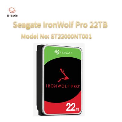 सीगेट आयरनवुल्फ प्रो 22TB मॉडल नंबर: ST22000NT001