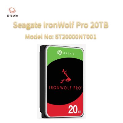 सीगेट आयरनवुल्फ प्रो 20TB मॉडल नंबर: ST20000NT001