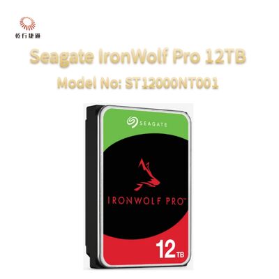 Seagate IronWolf Pro 12TB Model No: ST12000NT001