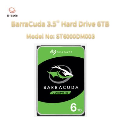 सीगेट बाराकुडा 3.5" हार्ड ड्राइव 6TB मॉडल संख्याः ST6000DM003
