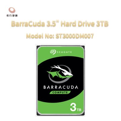 सीगेट बाराकुडा 3.5 "हार्ड ड्राइव 3TB मॉडल संख्याः ST3000DM007