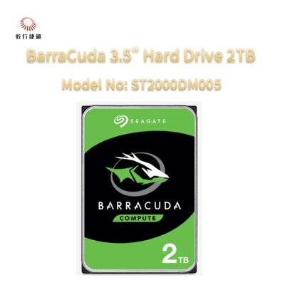 सीगेट बाराकुडा 3.5" हार्ड ड्राइव 2TB मॉडल संख्याः ST2000DM008