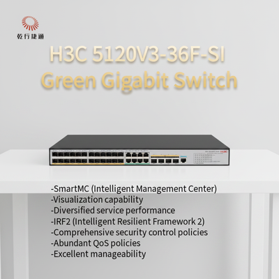 H3C S5120V3-SI ग्रीन इंटेलिजेंट गीगाबिट ईथरनेट स्विच 5120V3-36F-SI