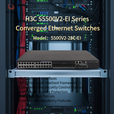 H3C S5500V2-EI श्रृंखला S5500V2-28C-EI उच्च प्रदर्शन अभिसरण ईथरनेट स्विच