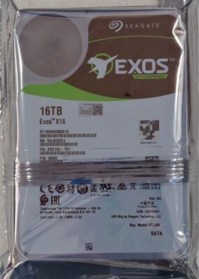 सीगेट ST16000NM001G 16TB HDD SATA 3.5 इंच डिम स्लॉट