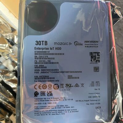 सीगेट एक्सोस एंटरप्राइज हार्ड ड्राइव EXOS 28TB मॉडल संख्याः ST30000NM011F